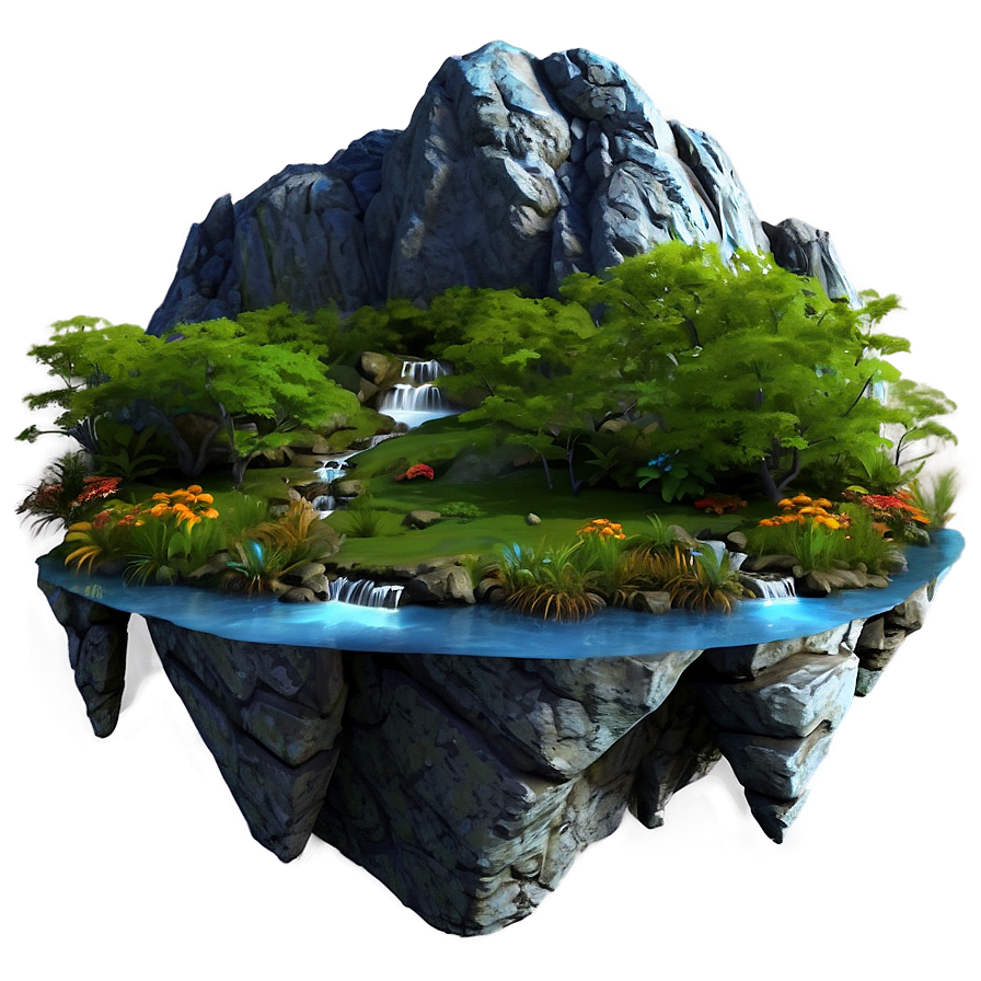 Fantasy Landscape Graphic Png 06242024