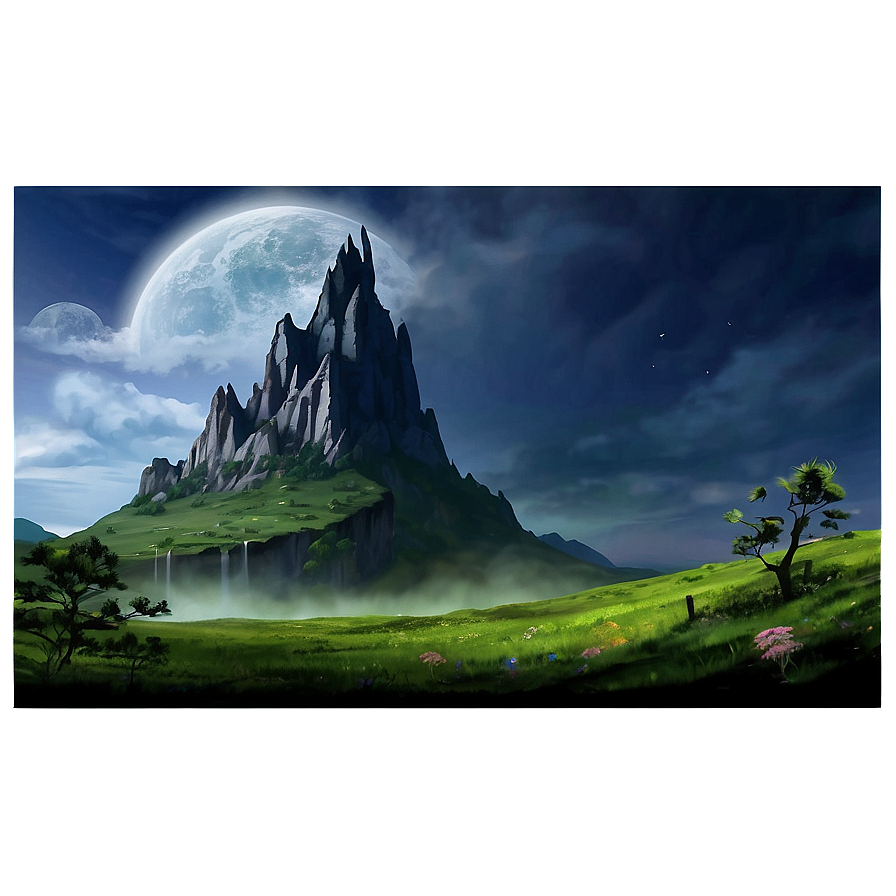 Fantasy Landscape Graphic Png 06242024