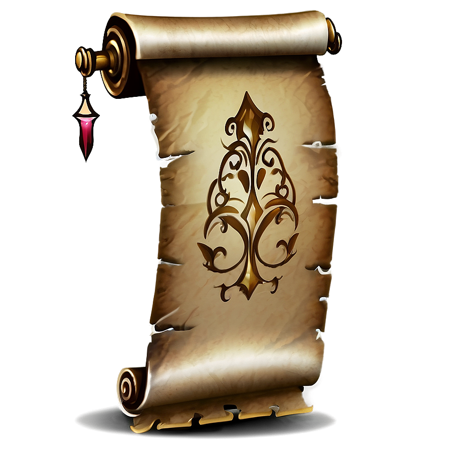 Fantasy Magic Scroll Banner Png Fwd