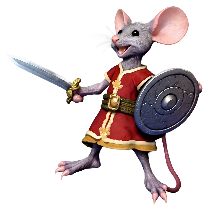 Fantasy Mouse Warrior Png Wwc