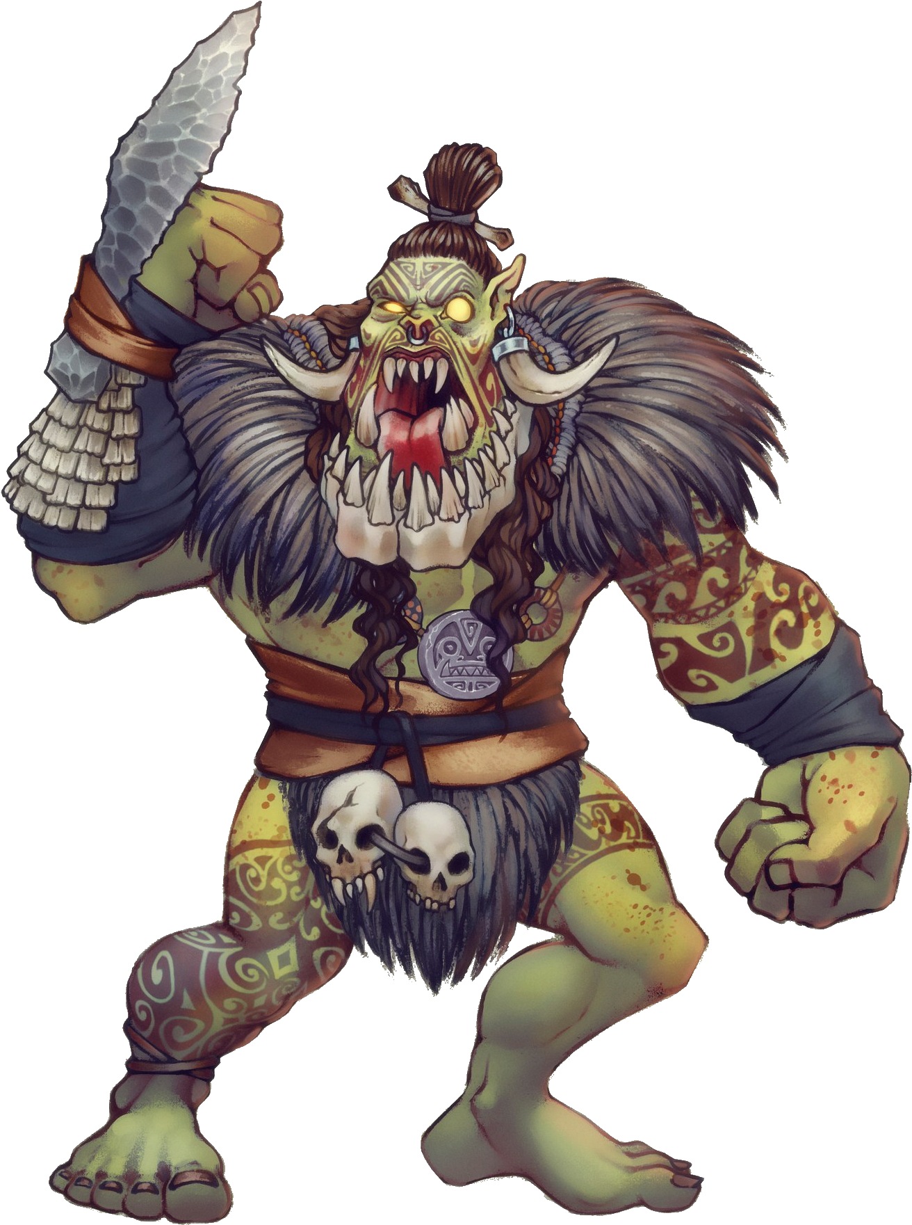 Fantasy Orc Warrior Artwork