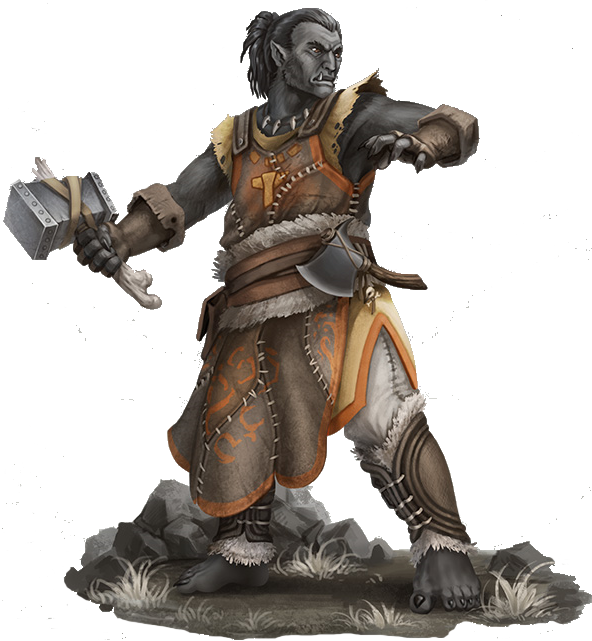 Fantasy Orc Warrior Illustration