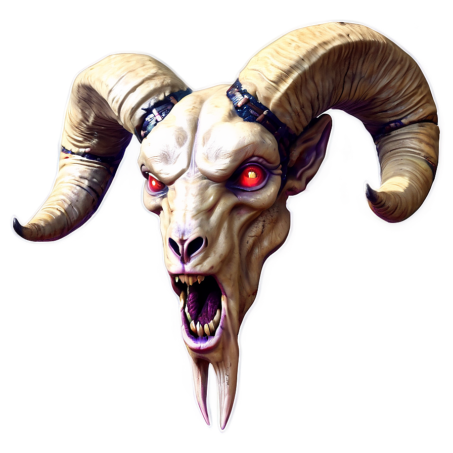 Fantasy Ram Head Creature Png Icl