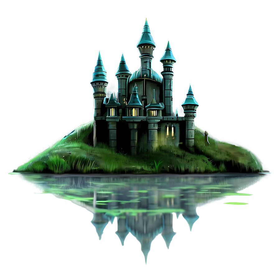 Fantasy Swamp Castle Png 06122024