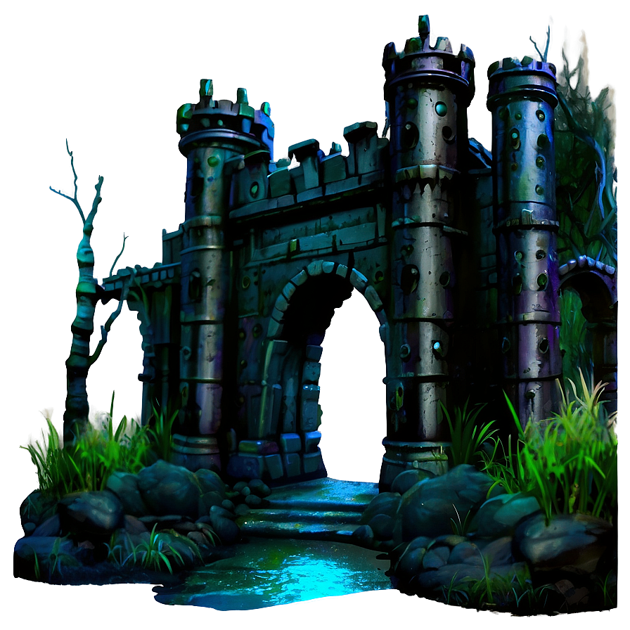 Fantasy Swamp Castle Png Unk