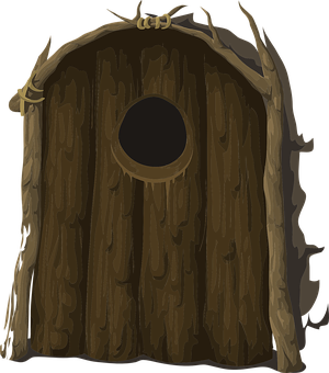 Fantasy Tree Door Illustration