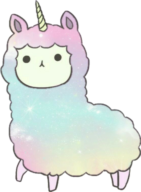 Fantasy Unicorn Alpaca Cartoon.png