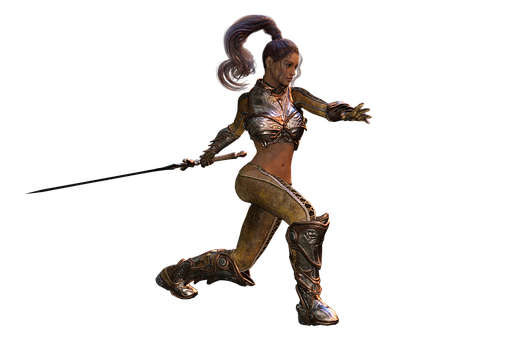 Fantasy Warrior Woman Render