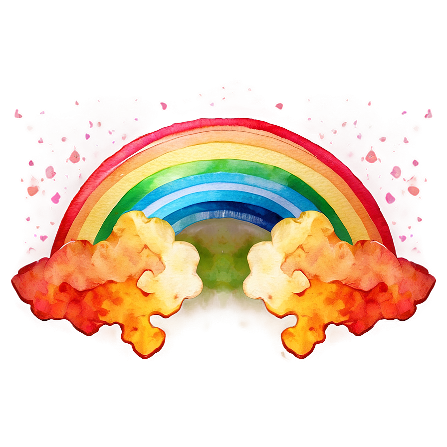 Fantasy Watercolor Rainbow Png Ahy86