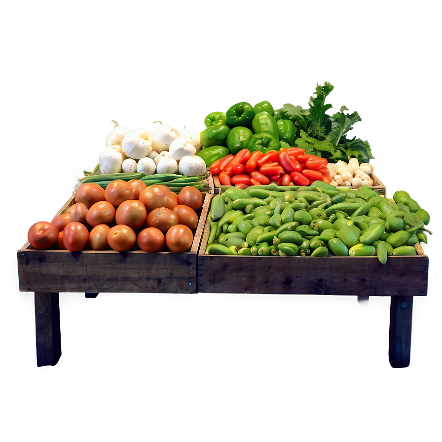 Farm Fresh Vegetables Stand Png 54