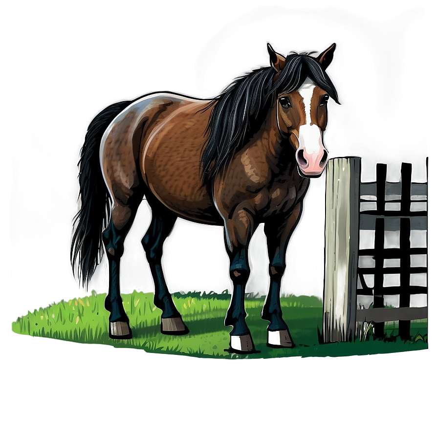 Farm Horse Cartoon Png Qku58