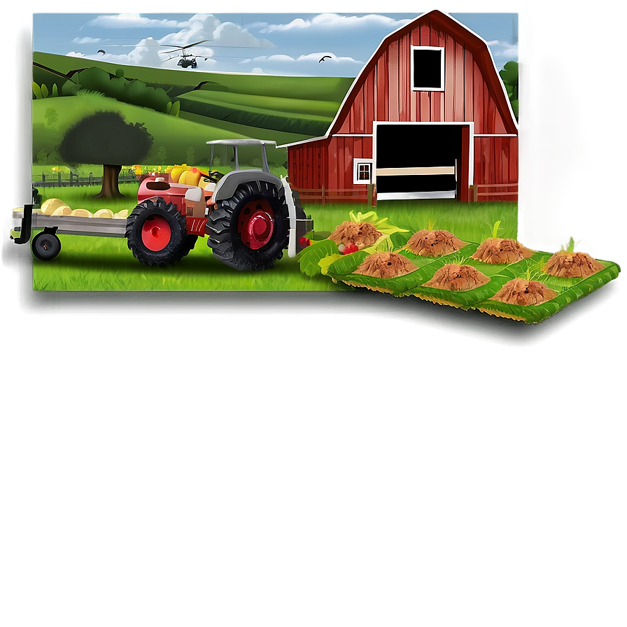 Farm Landscape Png Vxr10