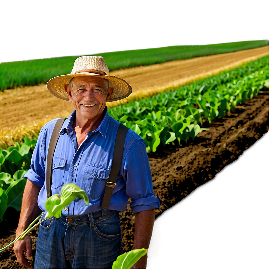 Farmer In Field Png 30