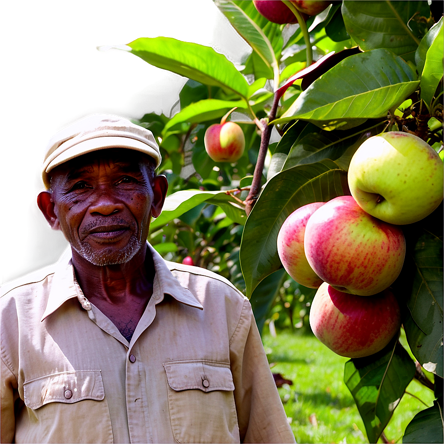 Farmer In Orchard Png Qyo84