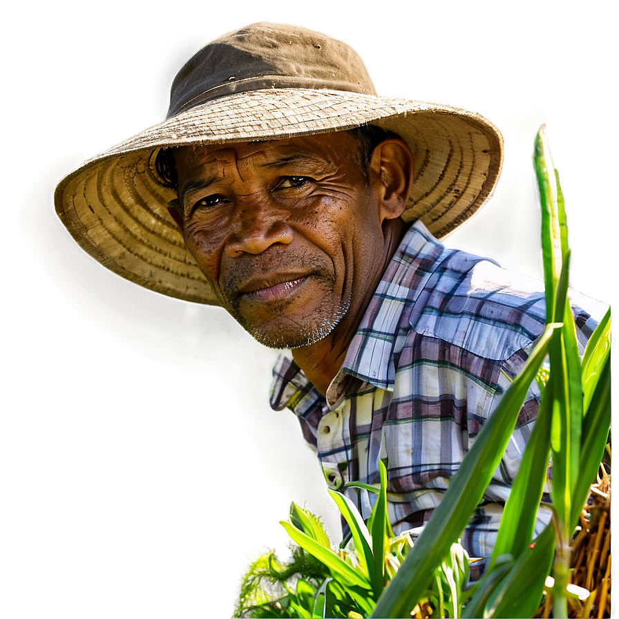 Farmer Working In Field Png 06202024