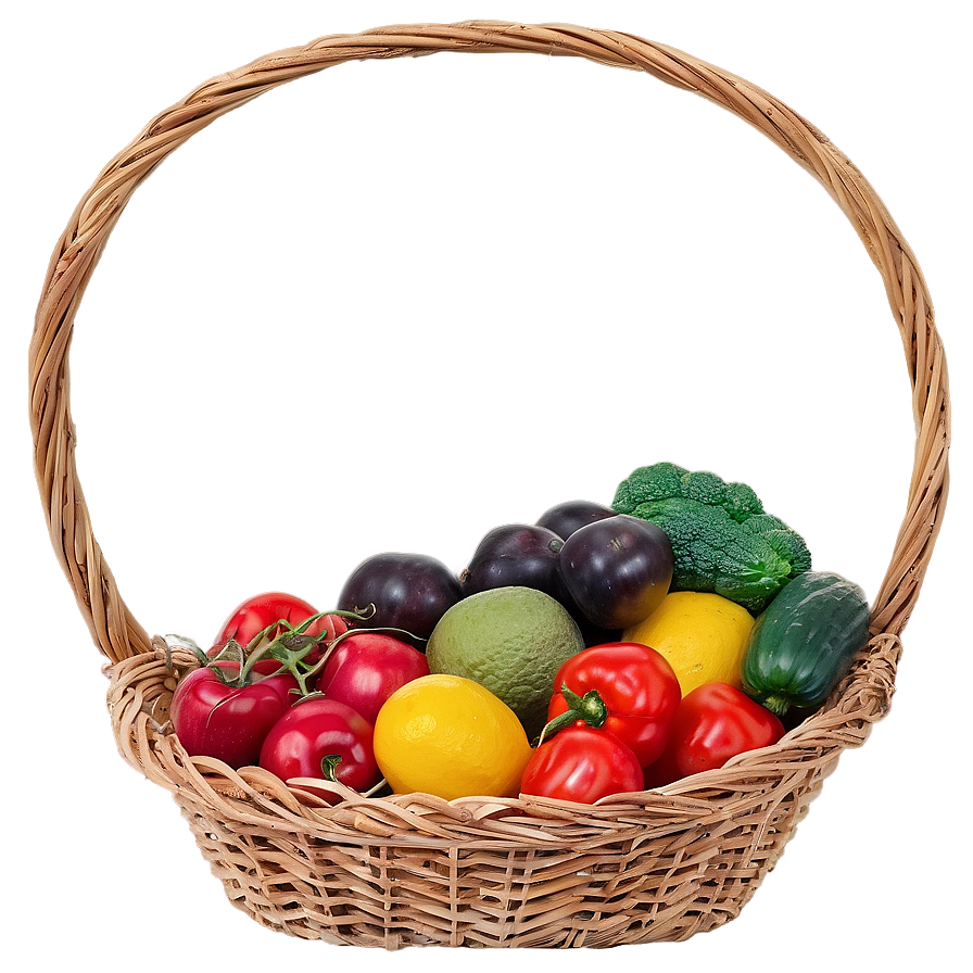 Farmers Market Basket Png 06252024