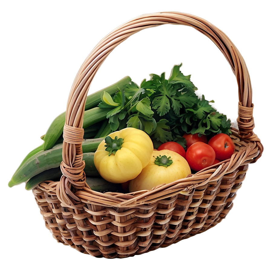 Farmers Market Basket Png 14