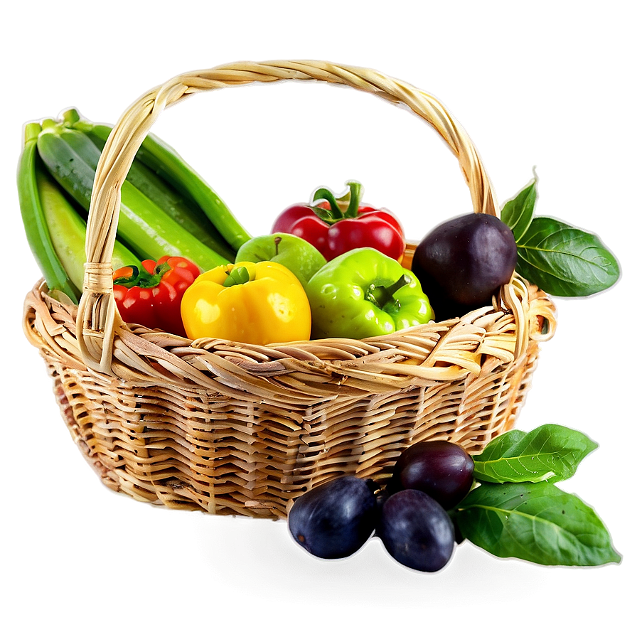 Farmers Market Basket Png 8