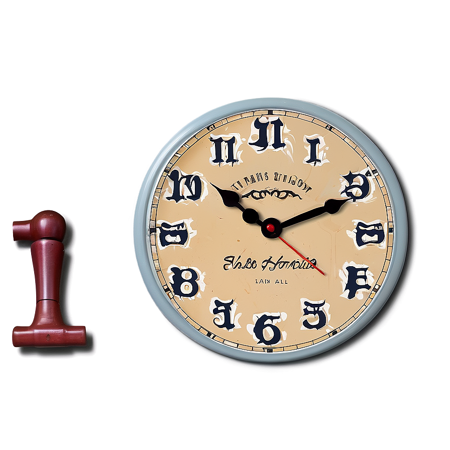 Farmhouse Wall Clock Png 06262024