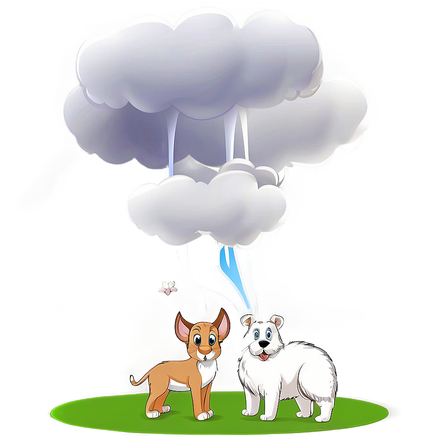 Fart Cloud With Animals Png Okj54