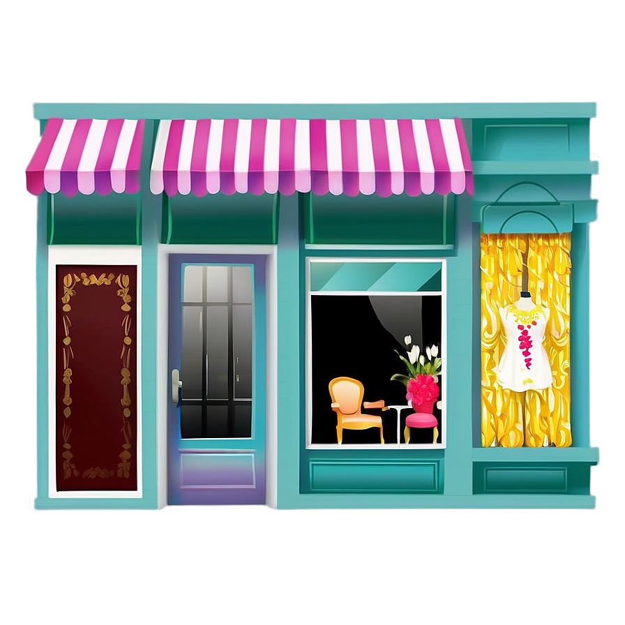 Fashion Boutique Storefront Png Ddr