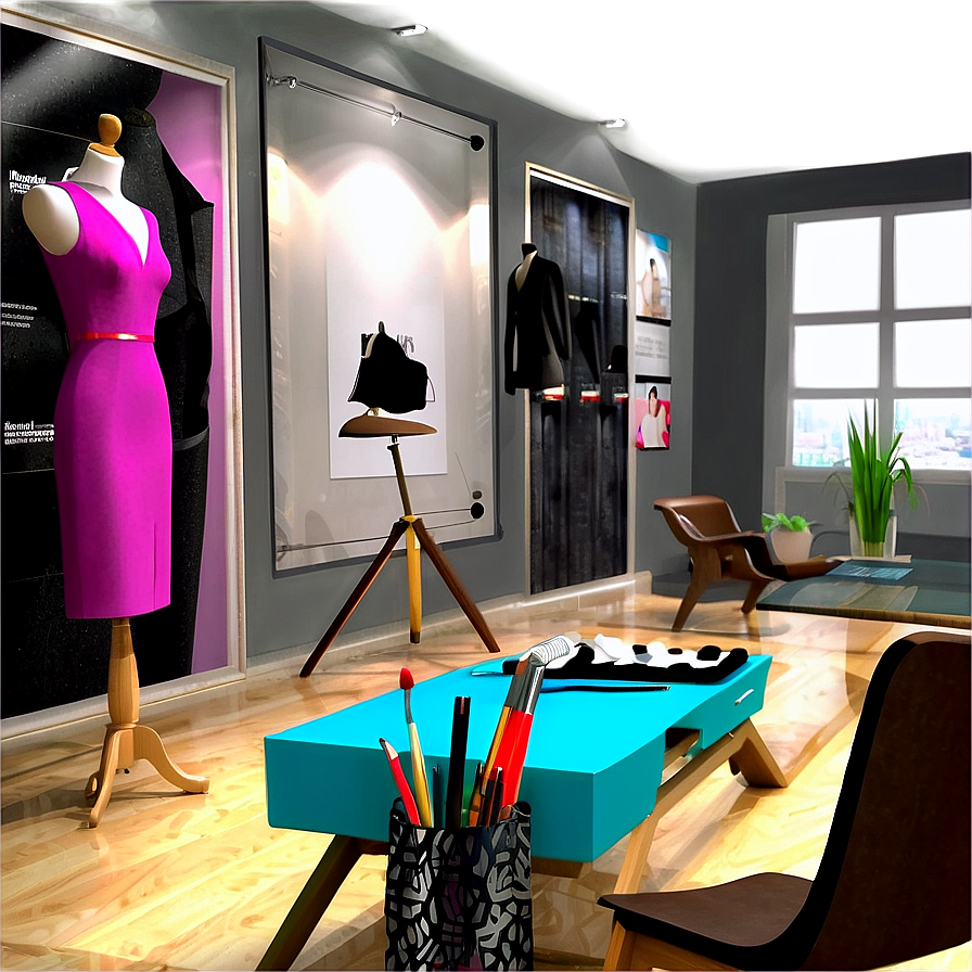 Fashion Design Studio Interior Png 06252024