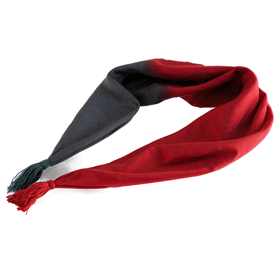 Fashion Red Scarf Png 06252024