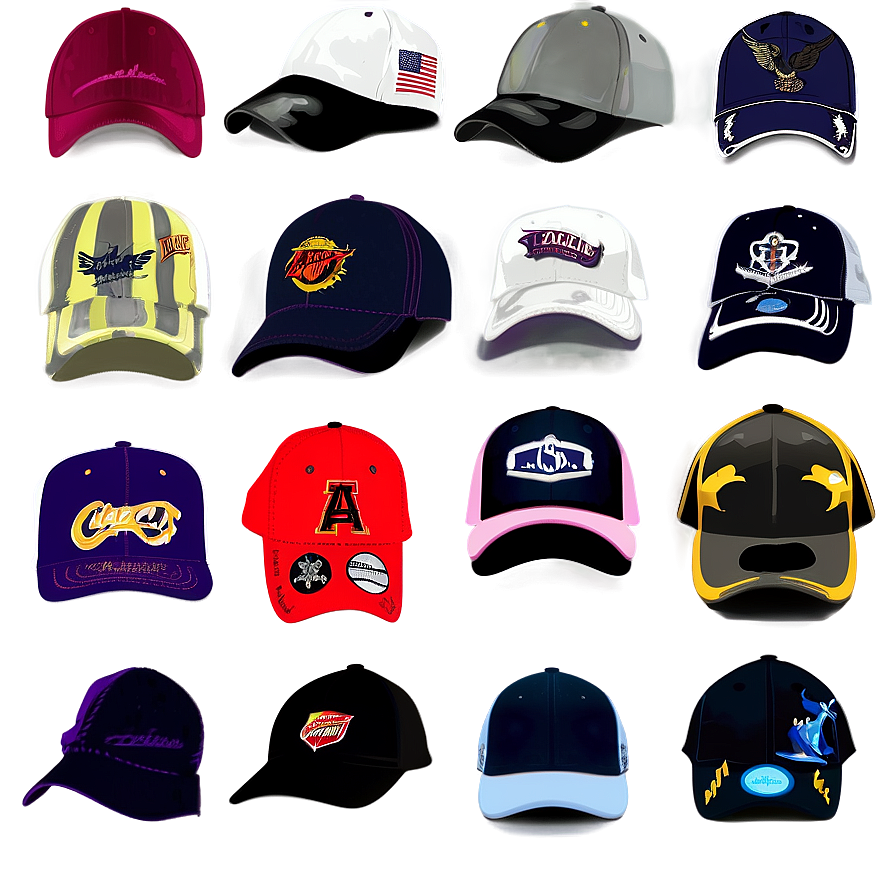 Fashionable Hats And Caps Png Djj