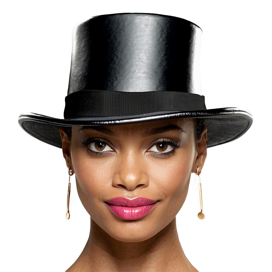 Fashionable Top Hat For Ladies Png Ghg