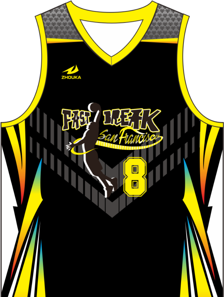 Fast Break San Francisco Basketball Jersey Design