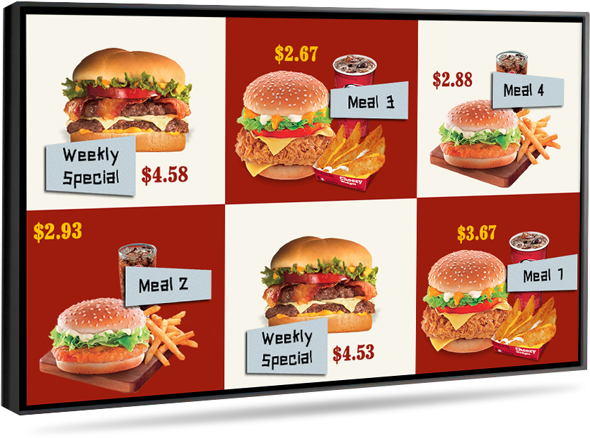 Fast Food Digital Menu Board