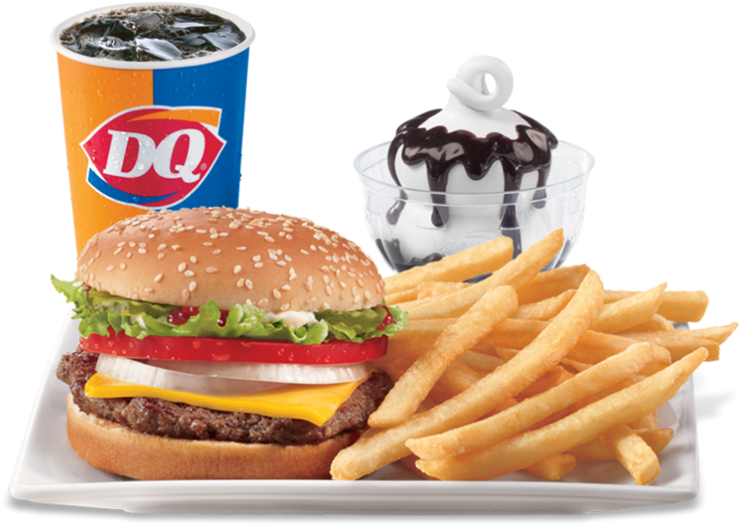 Fast Food Meal Combo D Q