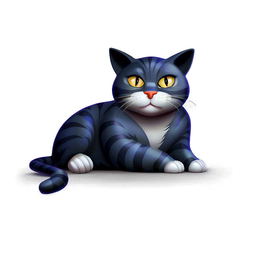 Fat Cat Cartoon Vector Png Jdo