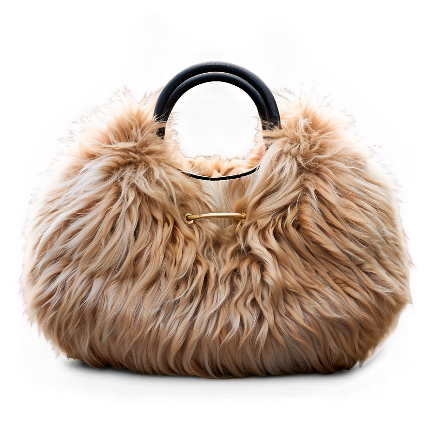 Faux Fur Handbag Png Amu72