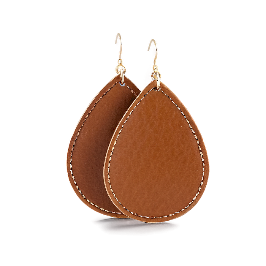 Faux Leather Earring Png 05252024