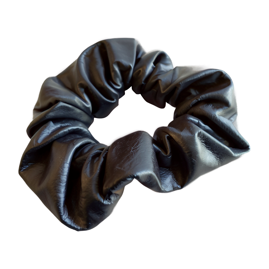 Faux Leather Scrunchie Png Drm