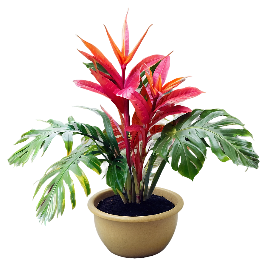 Faux Tropical Plant Png Vmx60