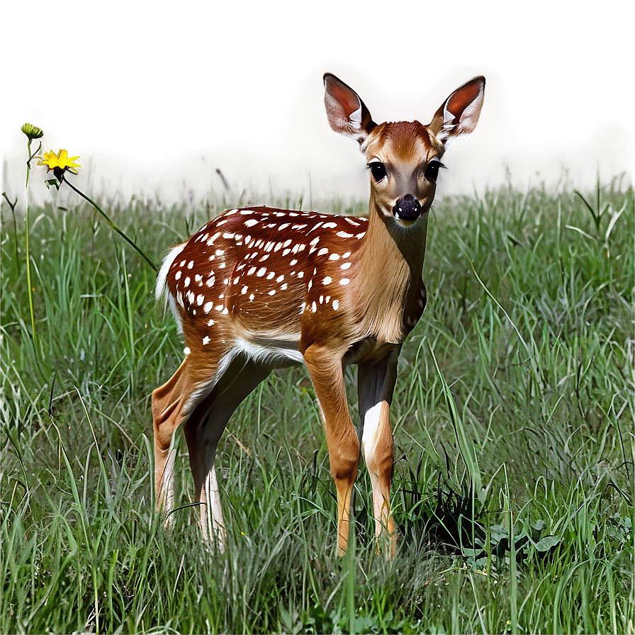 Fawn In Meadows Png Wsa