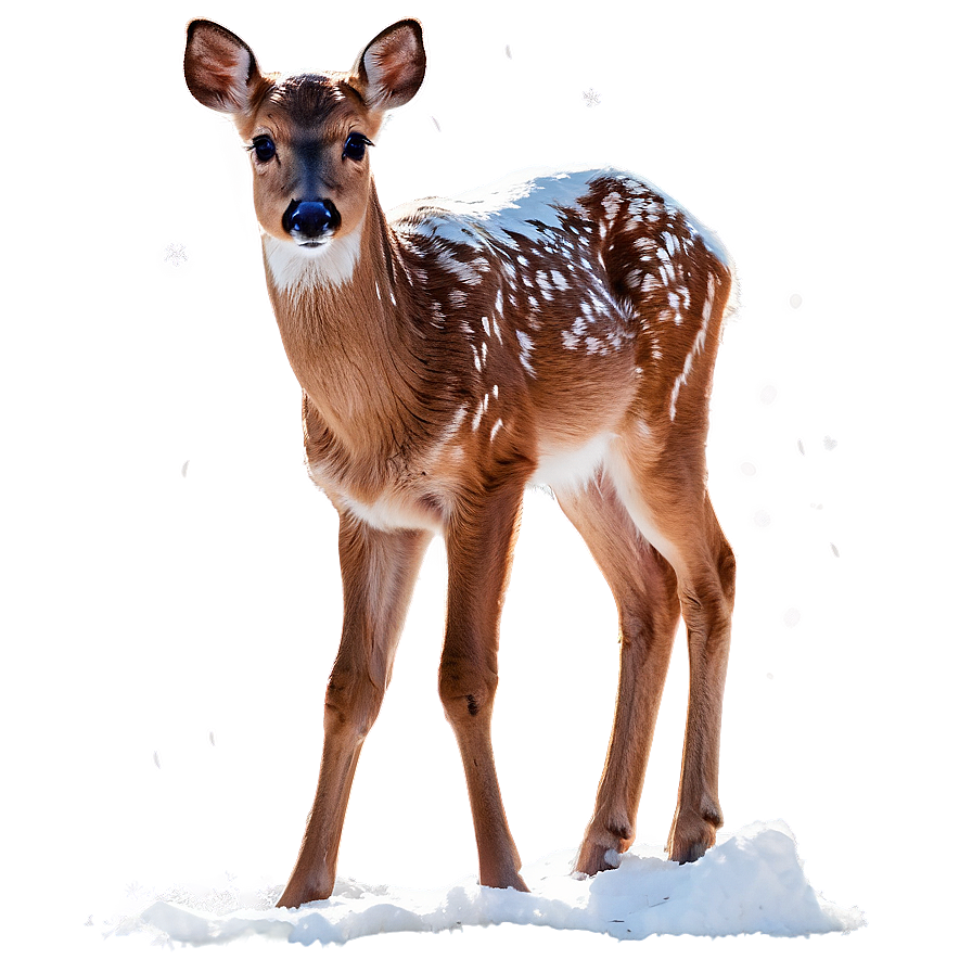 Fawn In Snow Png Jir97