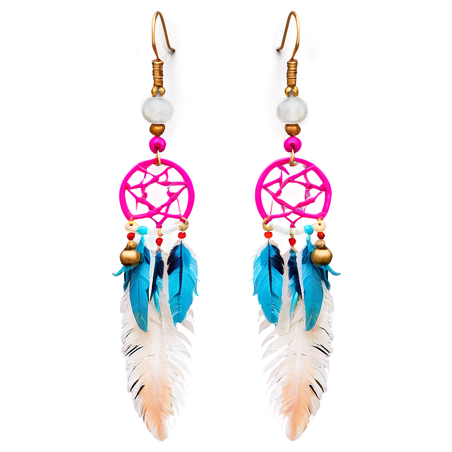 Feather Dreamcatcher Earring Png Yqb