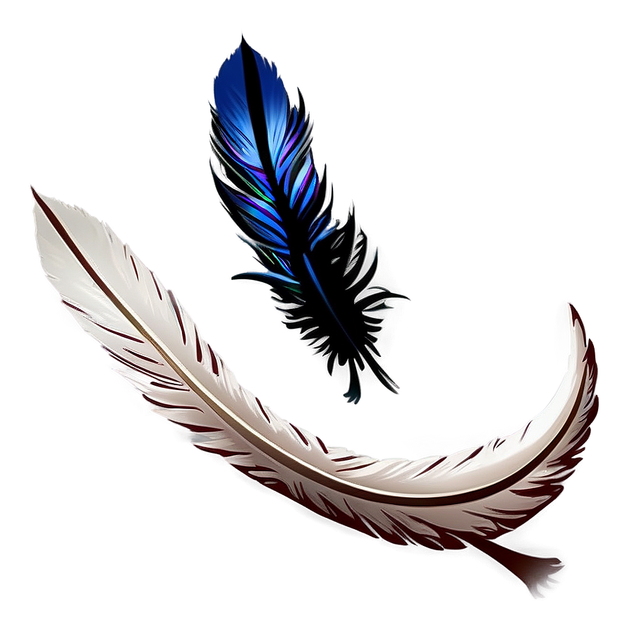 Feather Neck Tattoo Presentations Png Cyp42