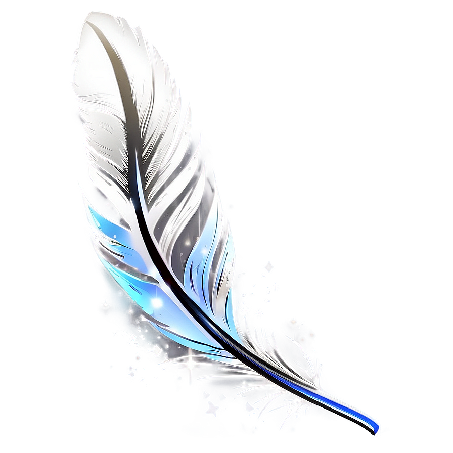 Feather With Sparkles Png 05042024