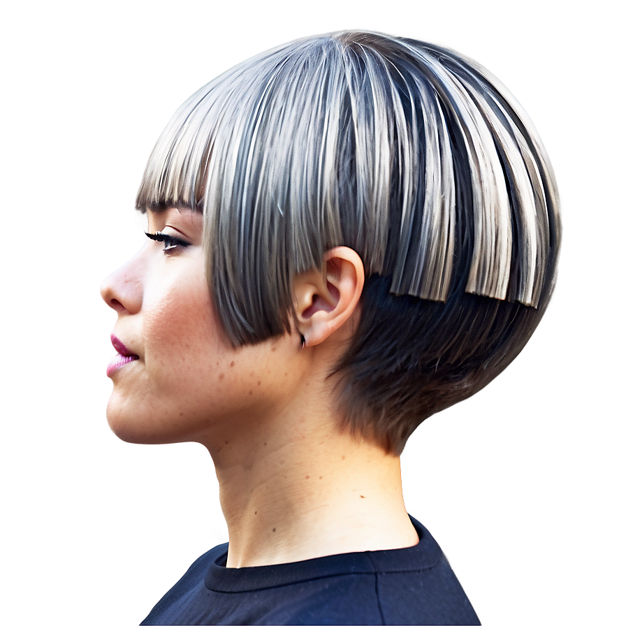 Feathered Bowl Haircut Design Png Ann14