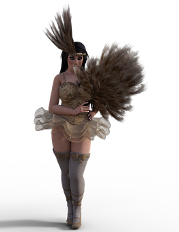 Feathered_ Performance_ Dancer