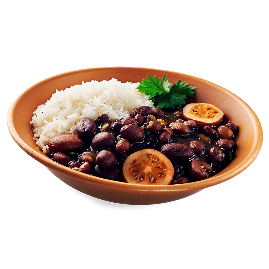 Feijoada With Rice Accompaniment Png Xwg