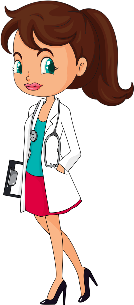 Female Doctor Cartoon Clipart