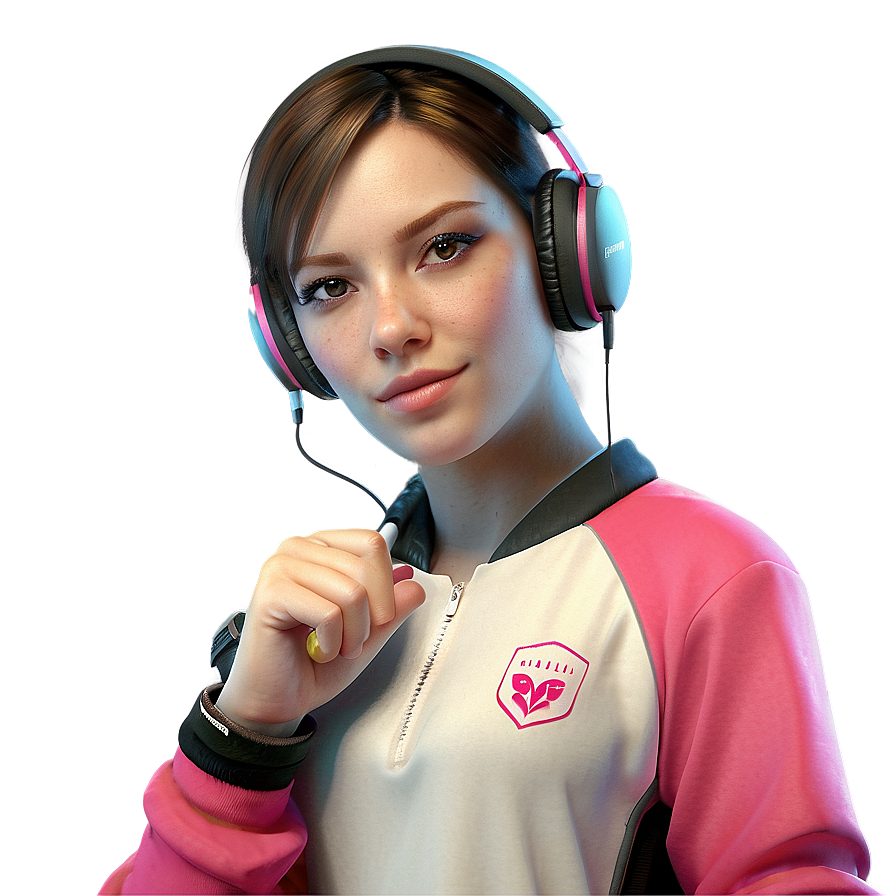 Female Esports Player Png Fqn