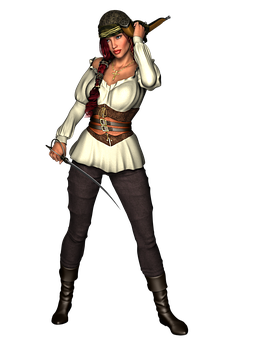 Female Pirate Character Pose