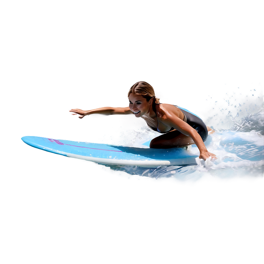 Female Surfer In Action Png Vgr26