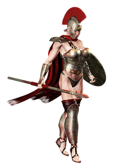 Female Warriorin Ancient Armor